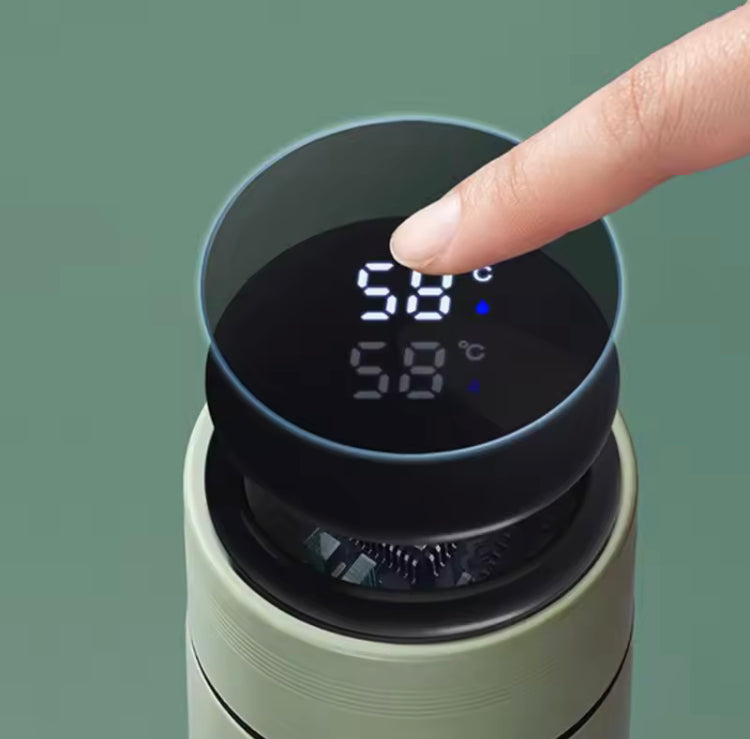 500ML LED Temperature Display Bottle, Stainless Steel Intellective Thermos with Double Bottom, Smart Vacuum Insulated Water Bottle 500ML LED Temperature Display Bottle, Stainless Steel Intellective Thermos with Double Bottom, Smart Vacuum Insulated Water Bottle